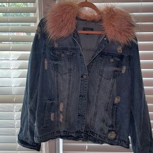 Xl fur jean jacket, CI SONO DENIM COLLECTION